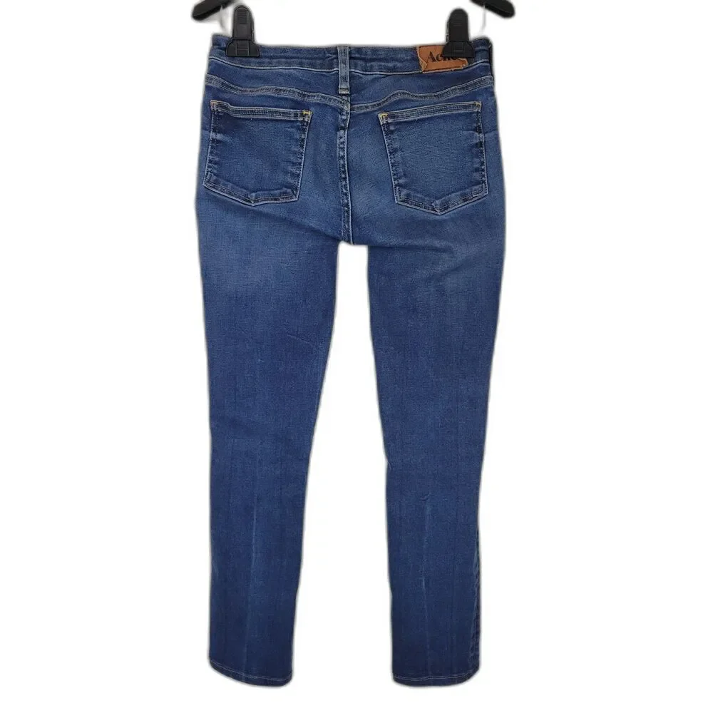 Acne Jeans Dark Wash Kex Fresh Skinny Denim Jeans